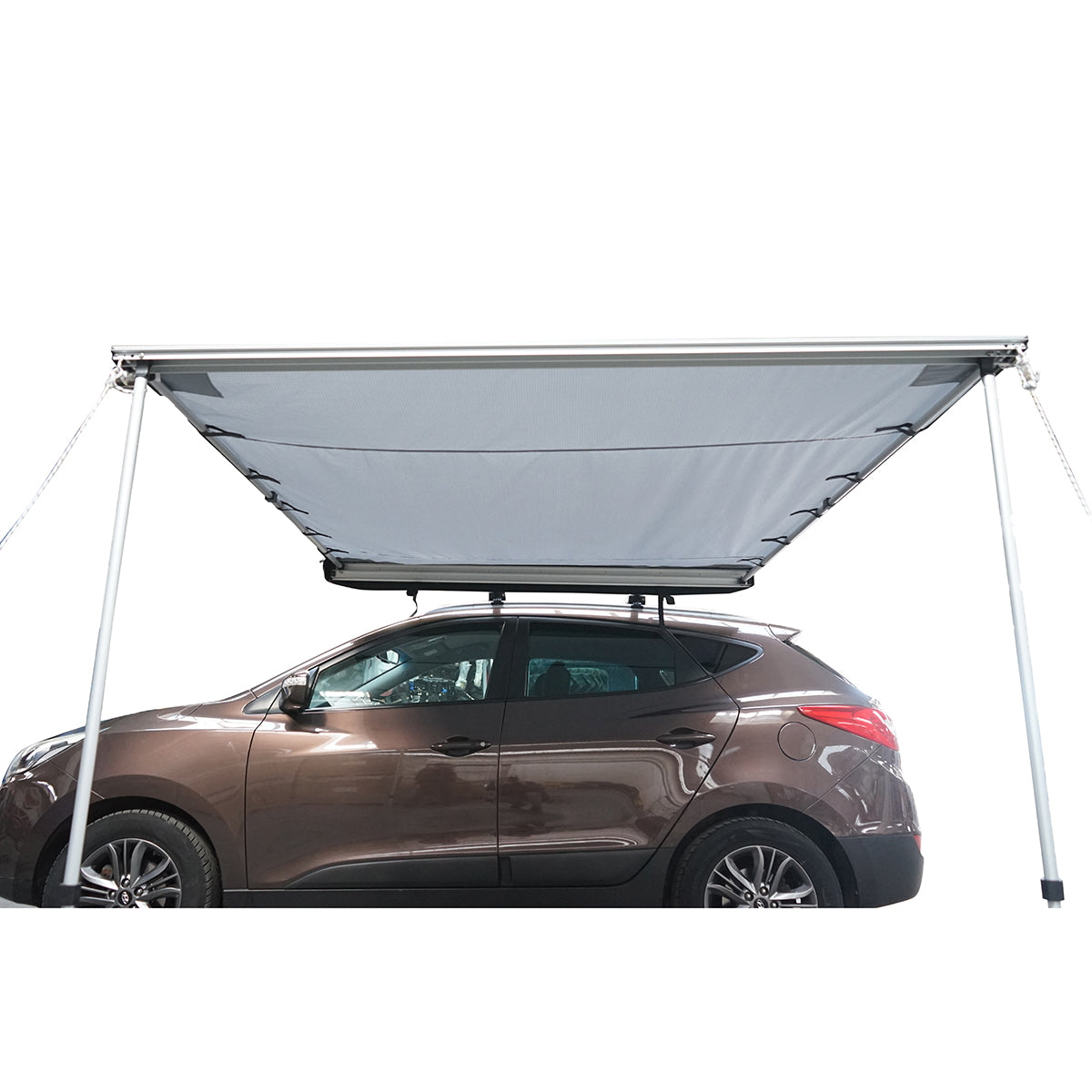 Car side awning 200x250cm, canopy, foldable with ceiling mount