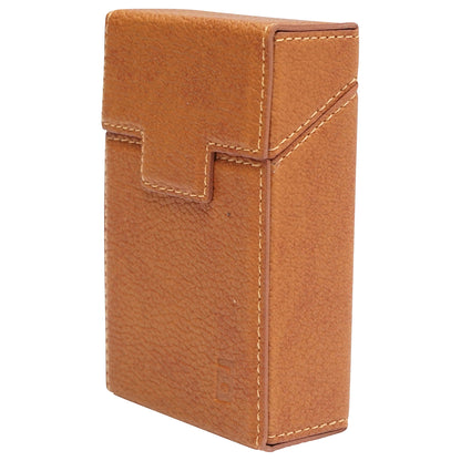 Brown leather case for P22 Breckner cigarette pack