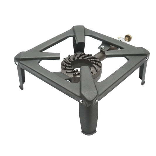 Pirostrie, square gas burner with 4 legs 300x300x125mm