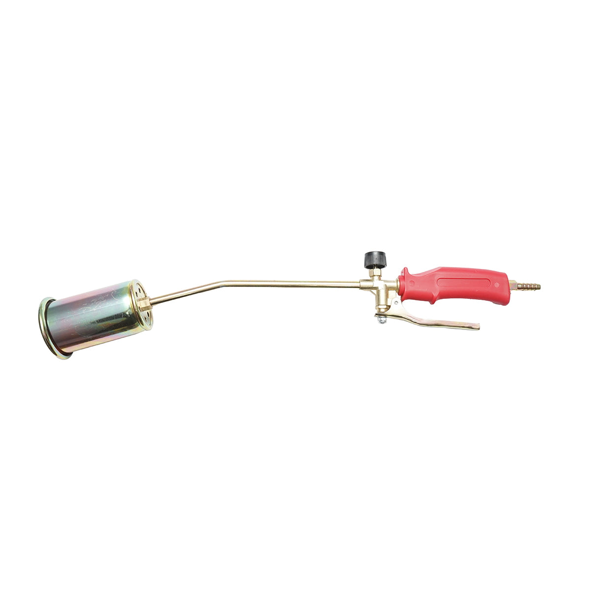 Gas burner with a flap for soldering or scorching