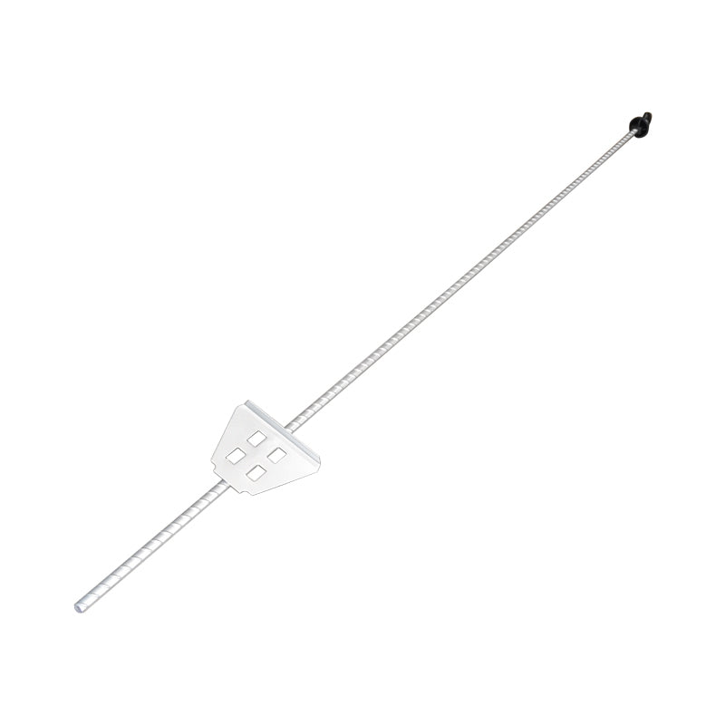 Metal pole 1080mm with insulator 59x33mm for electric fence Breckner Germany