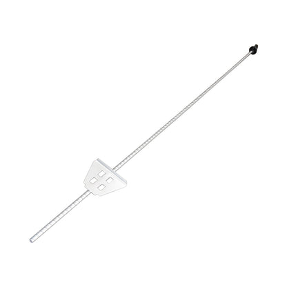 Metal pole 1080mm with insulator 59x33mm for electric fence Breckner Germany