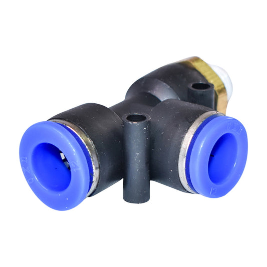 Quick T plastic connector and metal screw fi 12x12 with 1/4