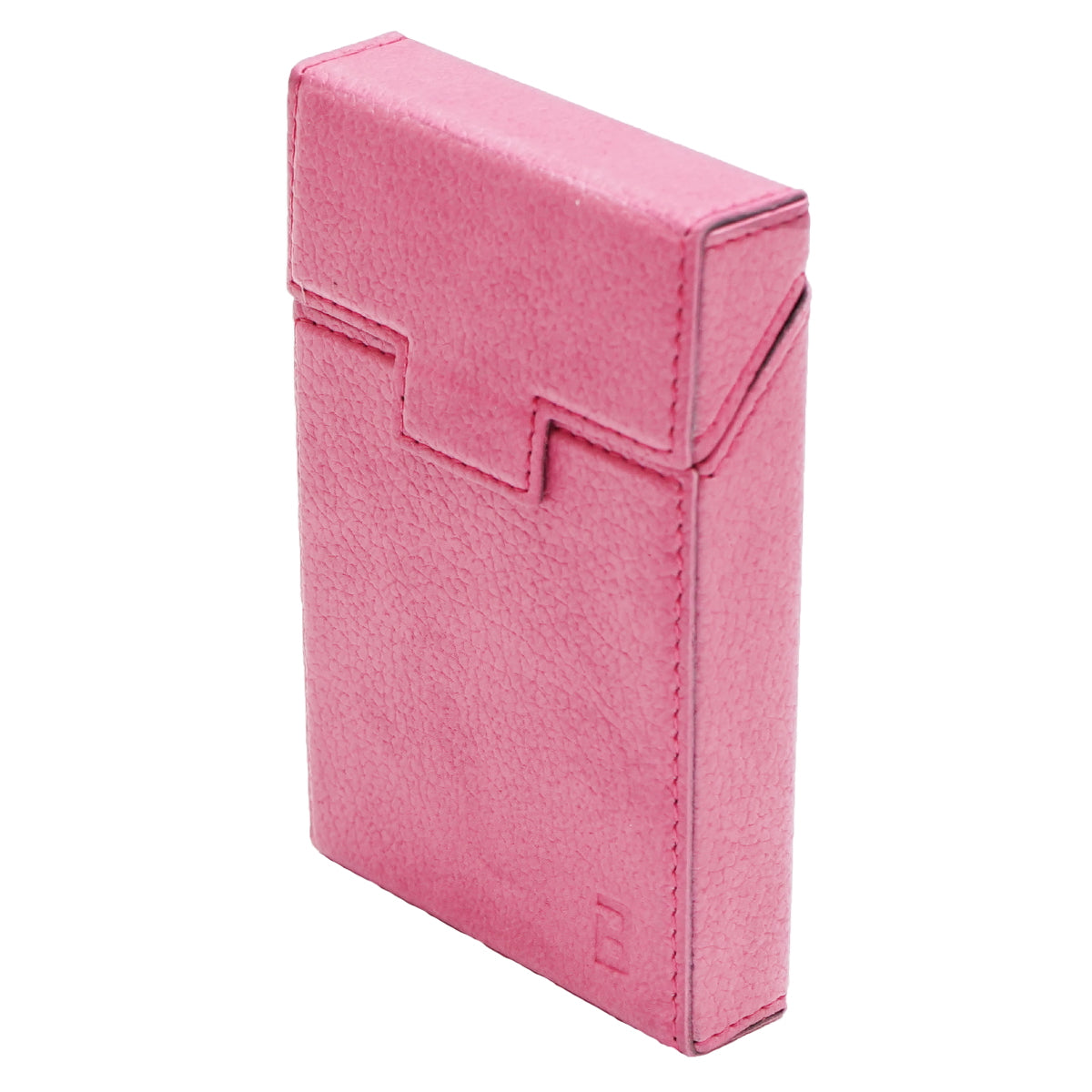Pink leather case for cigarette pack P27 Breckner