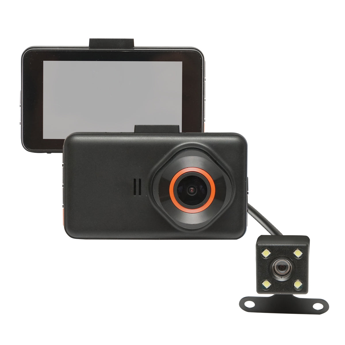 Dual front/rear FHD car video camera with 3 inch LCD display Breckner Germany