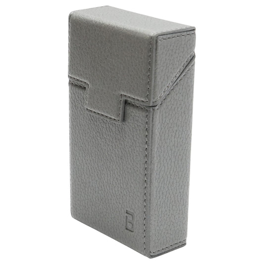 Gray leather case for P20 Breckner cigarette pack