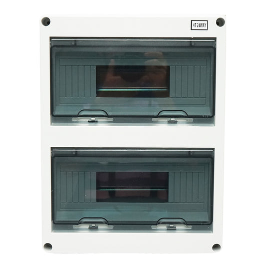 Electrical panel applied 2 rows, 24 modules, IP65, 420x295x130mm