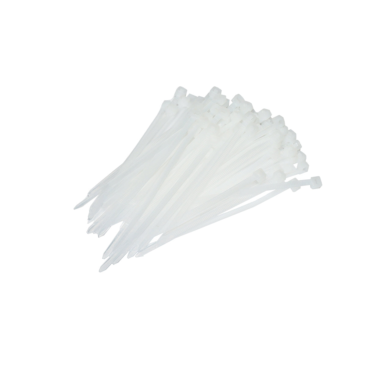 Facet, plastic necklace 3.6x100mm, white, set of 100 pieces Breckner Germany