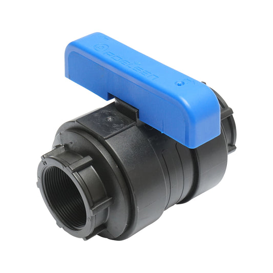 Compression faucet equal to ball and internal thread D50x50mm PN10 for irrigation systems