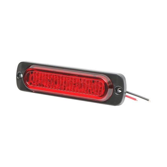 Red LED strobe side lamp 113mm 12-24V FR1271R Breckner Germany