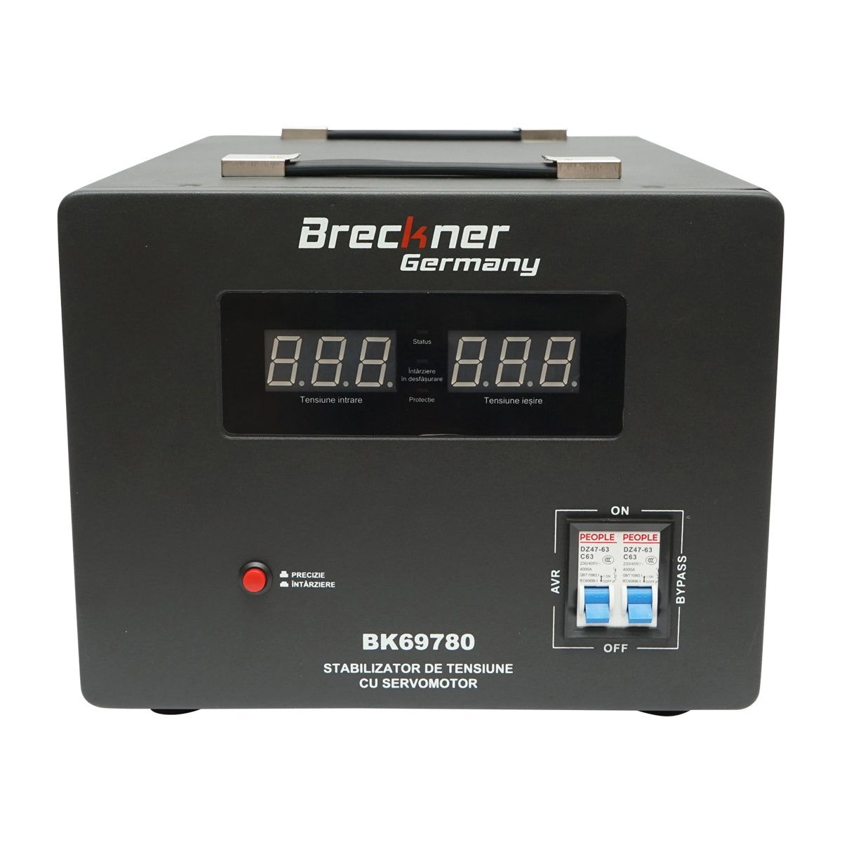 Automatic voltage stabilizer 10000VA single-phase with servomotor Breckner Germany