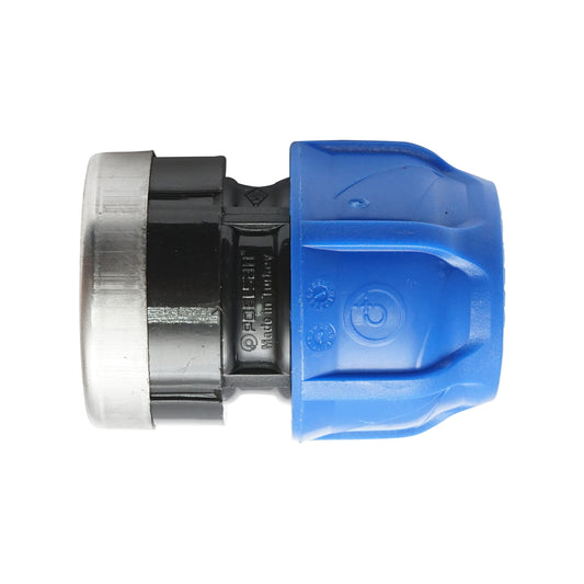 Compression fitting with internal thread D32mm x 1-1/4 inch, PN16, for irrigation systems