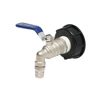 Drain tap 1 brass IBC basin with internal thread 60 mm