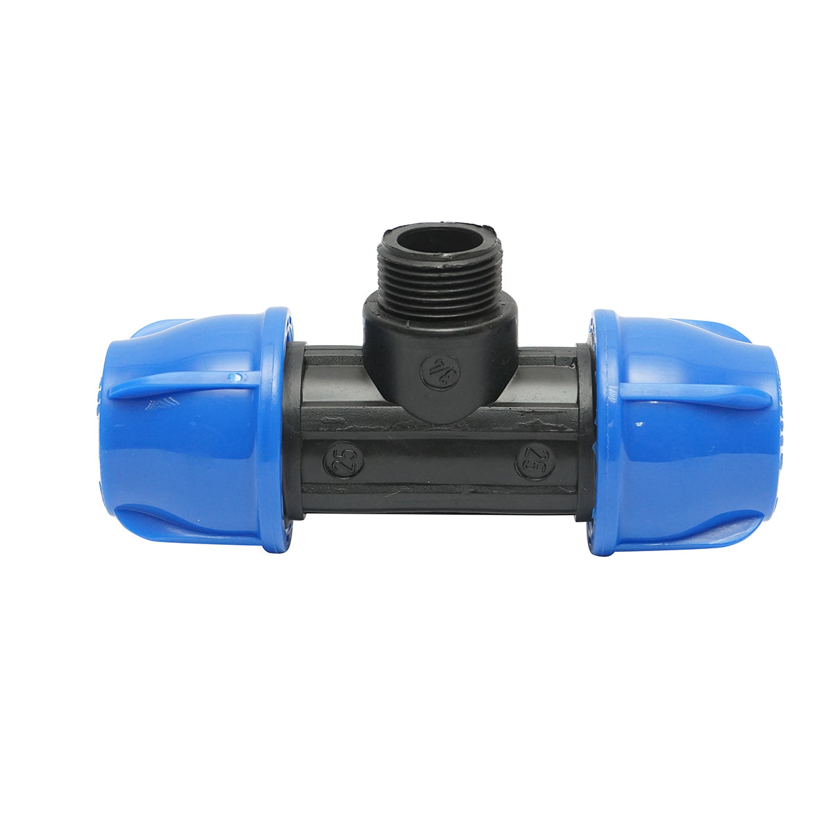 Your external threaded compression fitting father 90 degree D25x25mmx3/4, PN16 bar for irrigation systems
