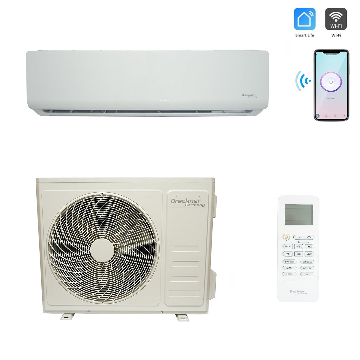 Inverter air conditioner 18000 BTU, energy class A++/A+, heating function, dehumidification, I feel, Wi-Fi, TCL Smart Life app