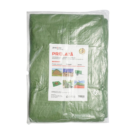 Green netting tarpaulin 100g/m2 3x4m Breckner Germany