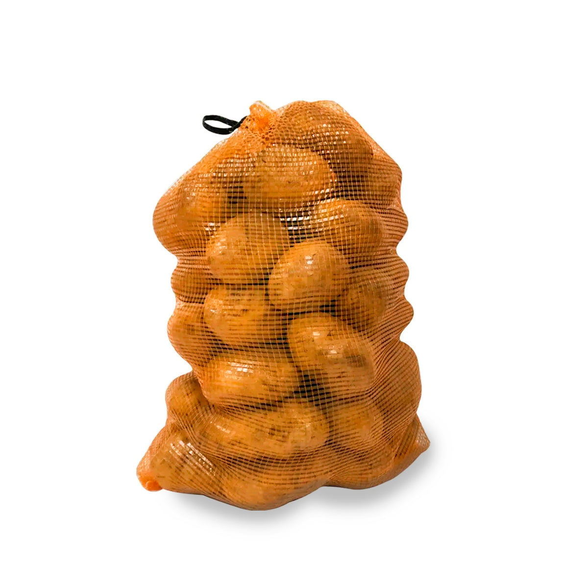 Raschel bag with handle 600x400mm for vegetables 20Kg orange