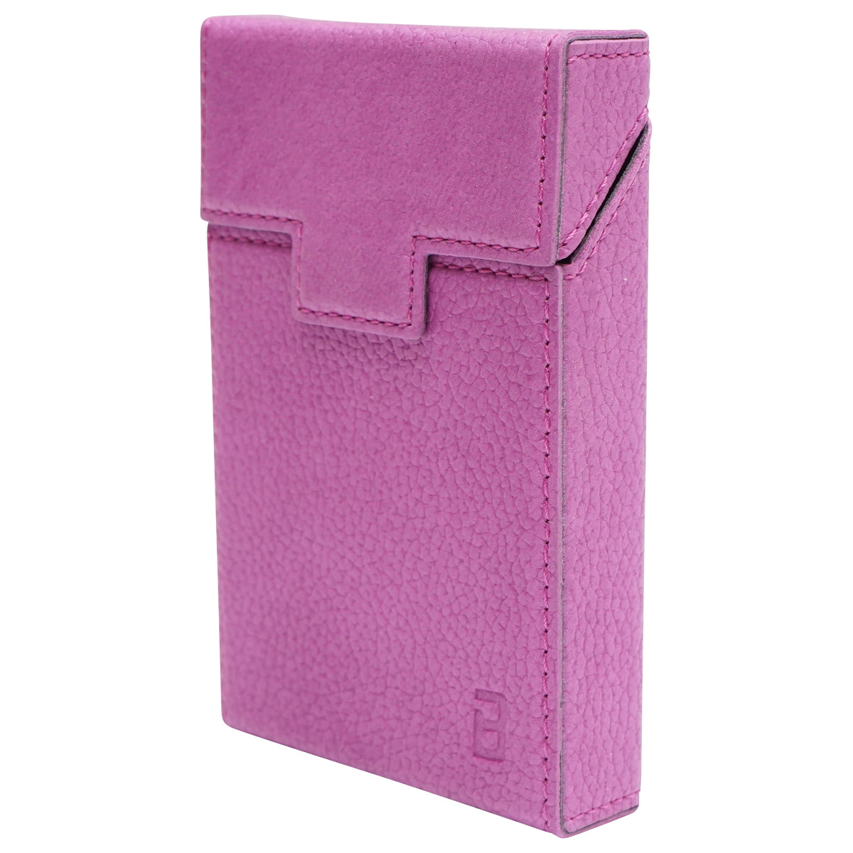 Purple leather case for cigarette pack P27 Breckner