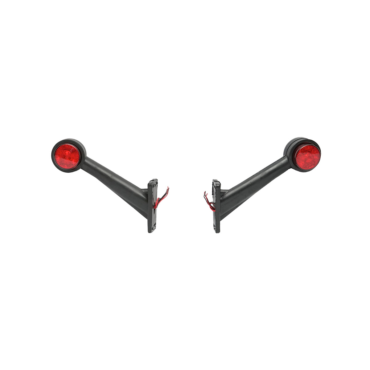 Side marker lights with LED 12/24V, red-white Breckner Germany