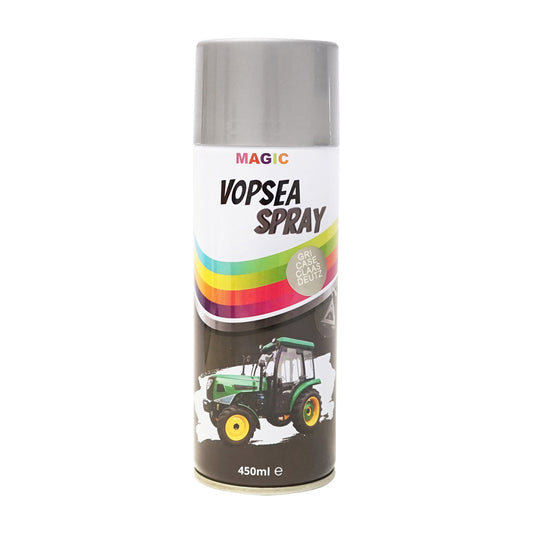 Gray car paint spray for Claas Deutz 9104 aluminum gray 450ml MAGIC