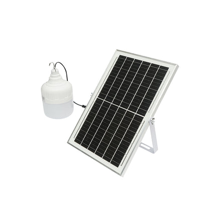 100W LED lamp, 6500K with 8W polycrystalline solar panel and remote control IP20 Breckner Germany