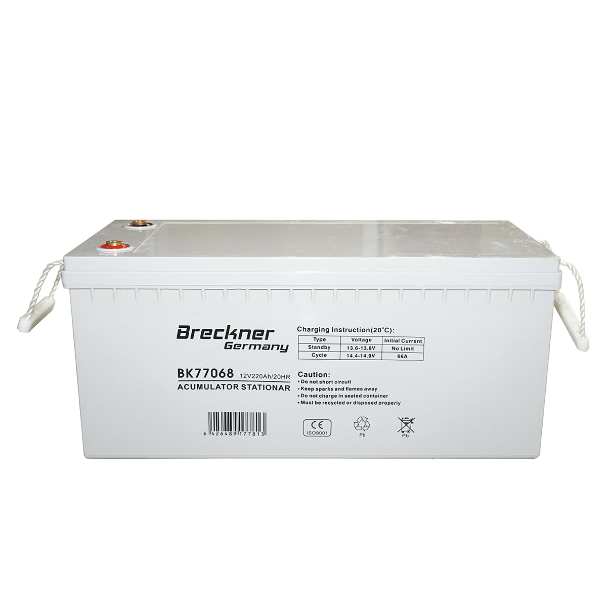 Gel solar system battery 12V 220Ah 20HR 535x250x255mm FCDG12-220 Breckner Germany