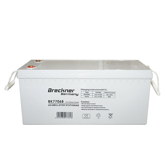 Gel solar system battery 12V 220Ah 20HR 535x250x255mm FCDG12-220 Breckner Germany