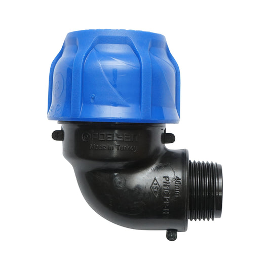 Compression fitting with external thread D40mmx1-1/6 toll PN16, for irrigation systems