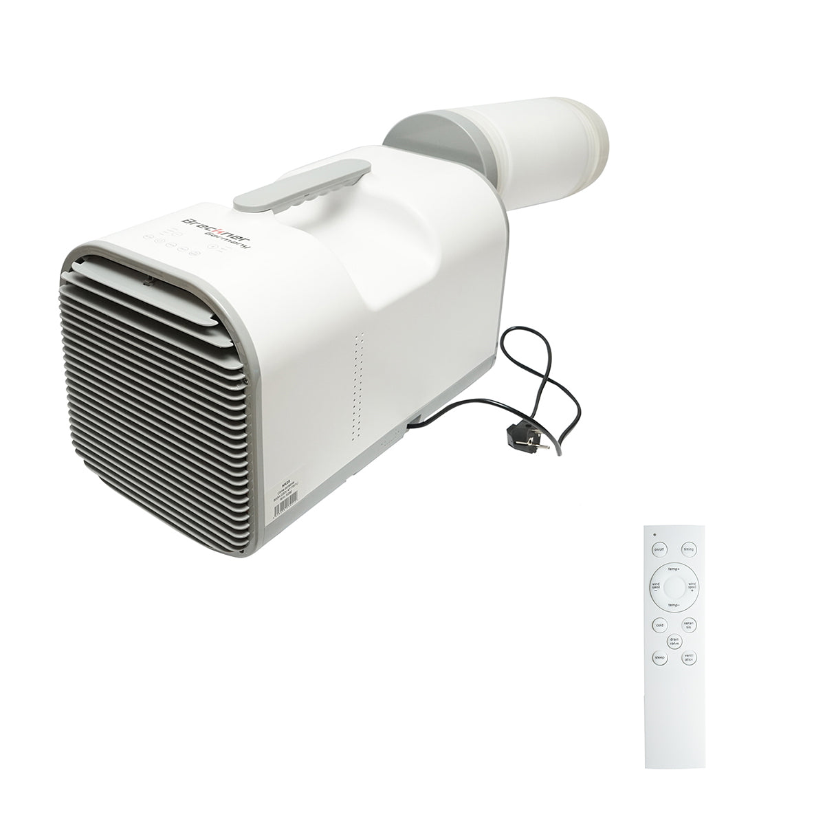 Portable air conditioner 4777 BTU, 600W, 220V with dehumidification function, ventilation, remote control, sleep mode, installation kit included Breckner Germany