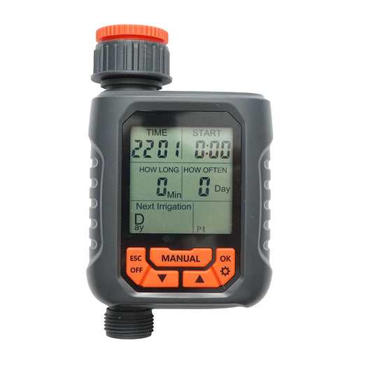 Automatic digital irrigation programmer 4 programs, 1 zone, 8 bar IP67