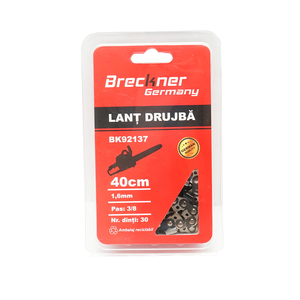 Chain saw chain 3/8, 30 teeth, 1.6mm, length 40cm Breckner Germany