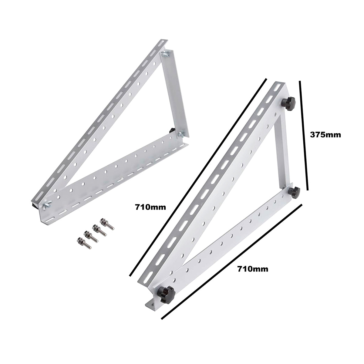 Triangle-type support sets for mounting 300W solar photovoltaic panels with adjustable angle Breckner Germany