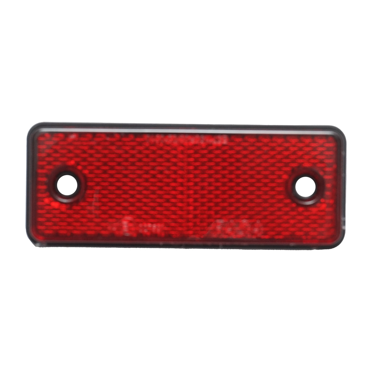 Red rectangular reflective lamp