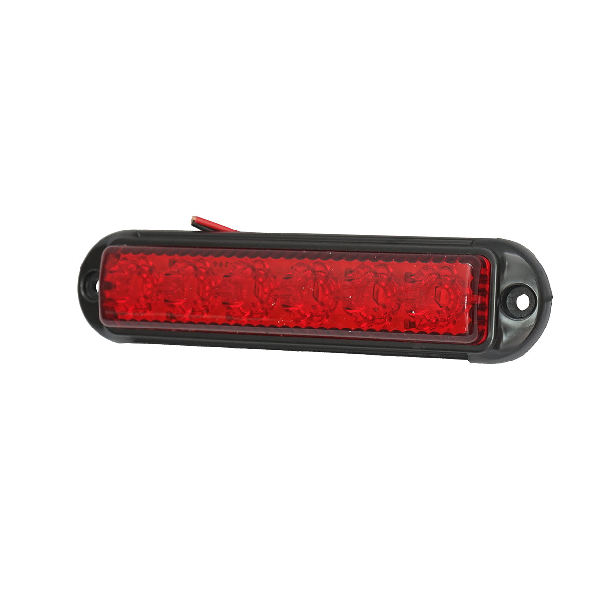 Side marker LED lamp 12-24V, red 155x37mm, black frame Breckner Germany