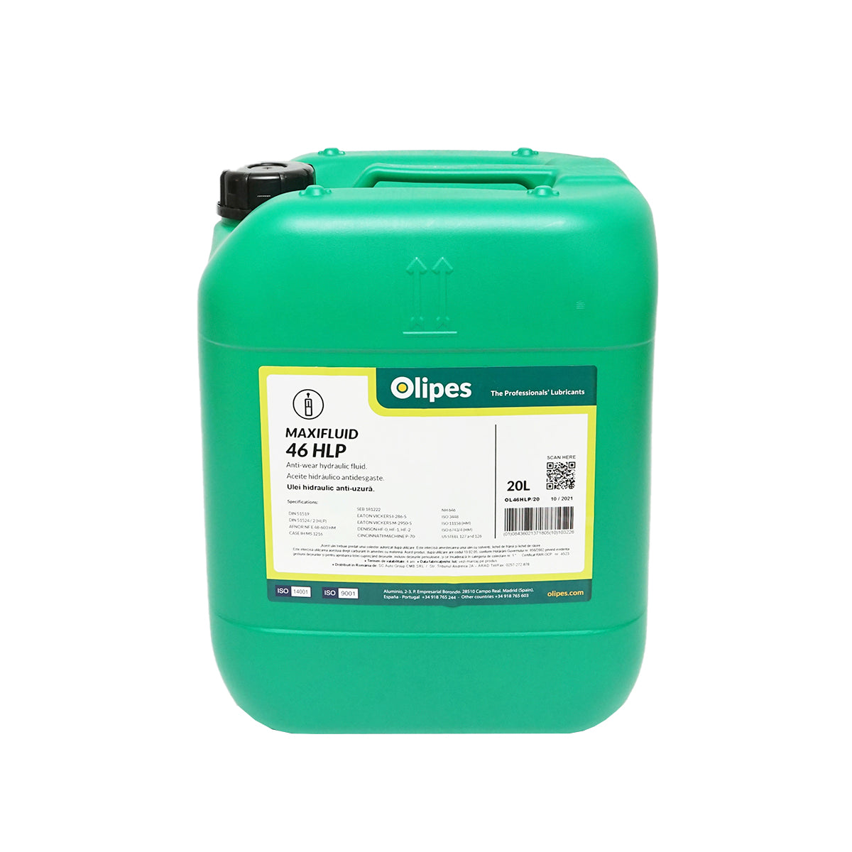 Olipes MAXIFLUID 46 Hydraulic Oil HLP H46 20L