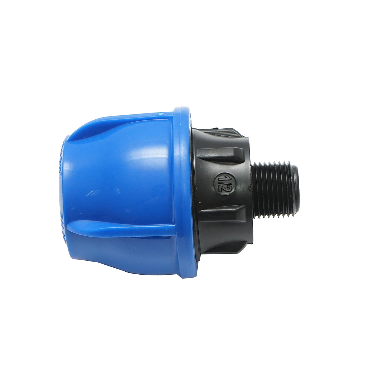 Compression fitting with external thread D32mmx1/2 inch, PN16 for irrigation systems
