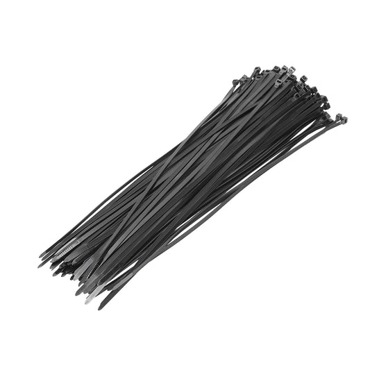 Facet, plastic collar 4.8x380mm, black, set of 100 pieces Breckner Germany