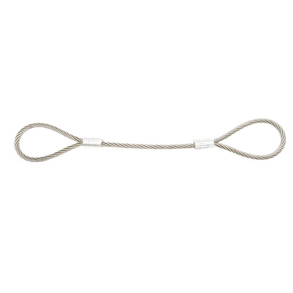 Steel winch cable 6x37 16mm diameter 1m with 2 eyes