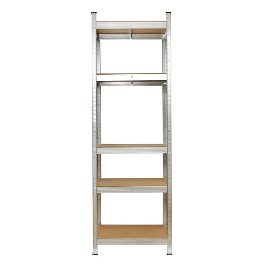 Metal shelf with 5 MDF shelves, 170x80x30cm, 100kg/shelf, assembly without screws Breckner Germany