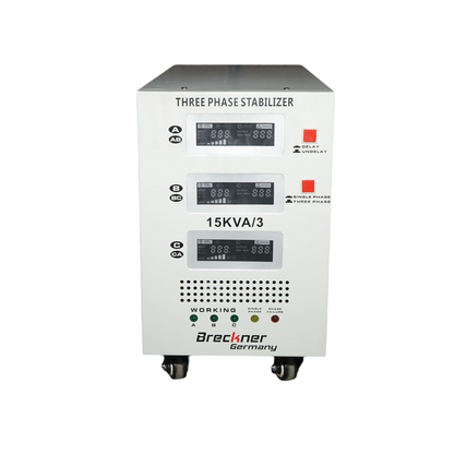 Automatic voltage stabilizer 15KVA, 12KW three-phase with servomotor Breckner Germany