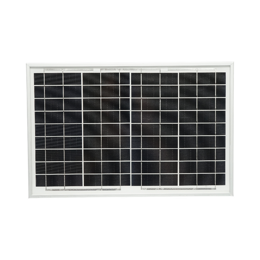 10W monocrystalline solar panel 19.8V with a 90cm connection cable 345x225x18mm