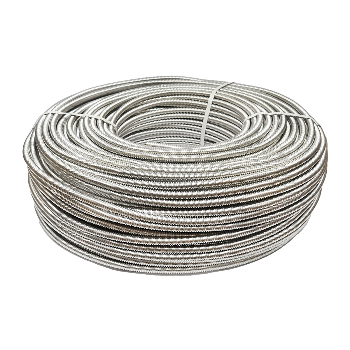 Roll of 250m flexible corrugated stainless steel pipe DN12 for residential solar installations