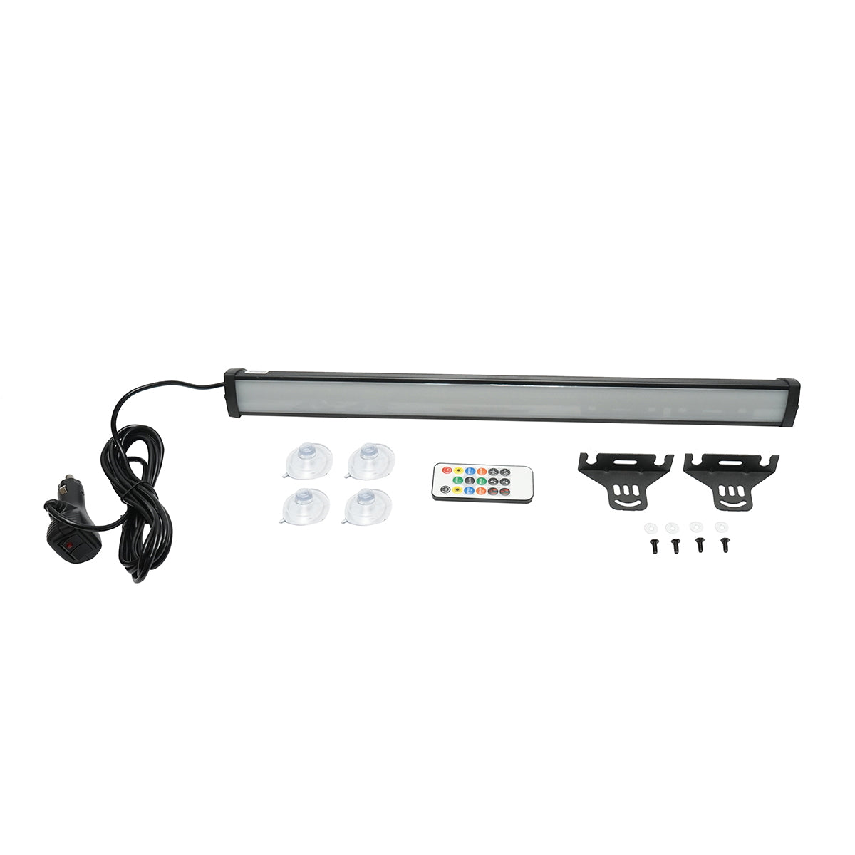 RGB LED bar with suction cups, 18W, 12-36V with remote control, Bluetooth, LED LAMP application 520x45x40mm