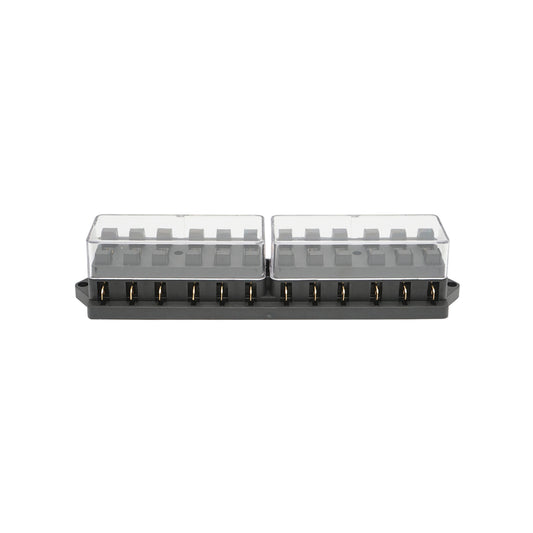 Flat fuse box with 12 slots Breckner Germany