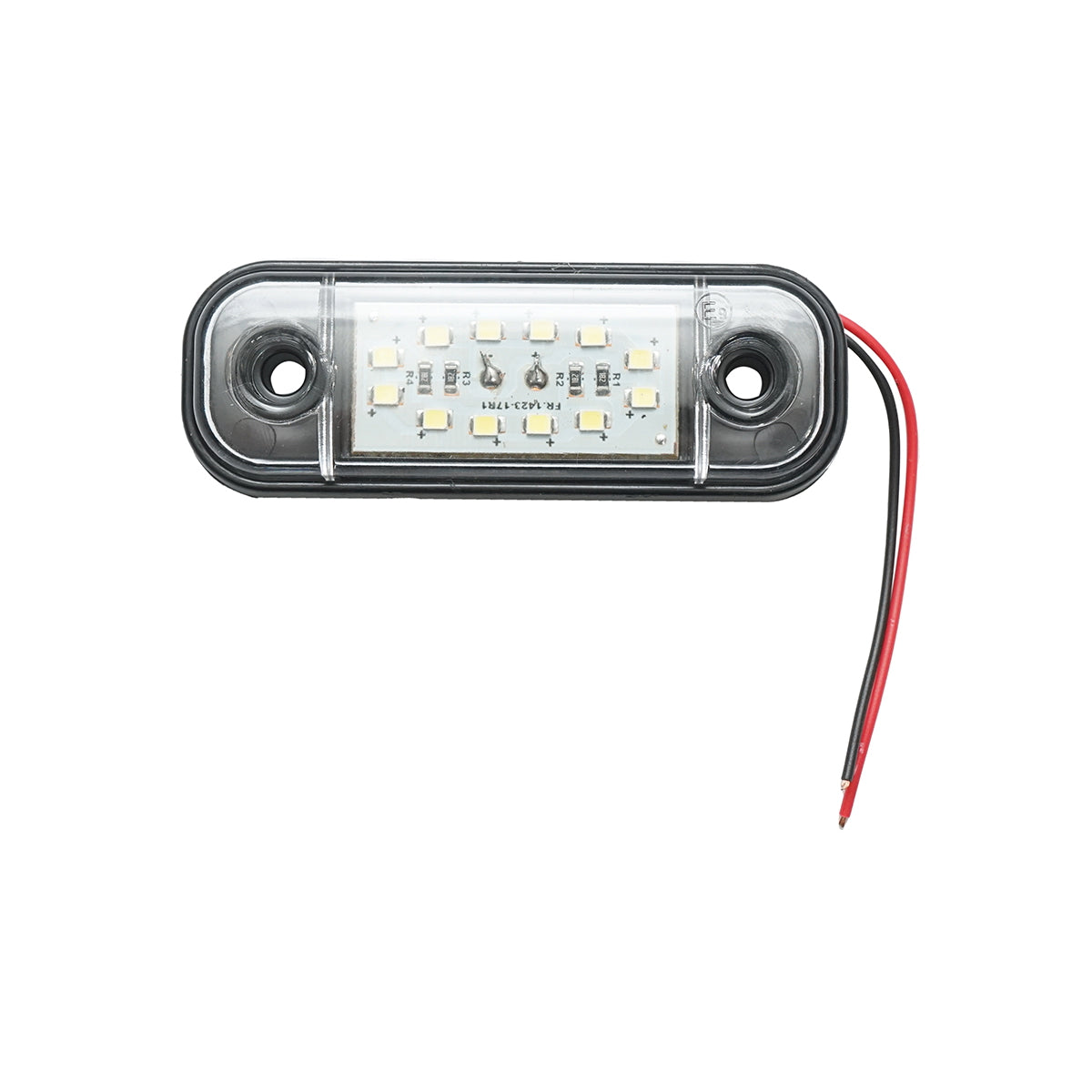 Slim LED side marker lamp 12-24V, white FR0175 Breckner Germany