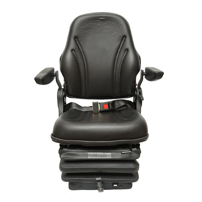 Universal air suspension seat, adjustable in height and weight 50-140Kg, armrests and backrest tilted 50-90° for tractor, agricultural, industrial machinery, forklift