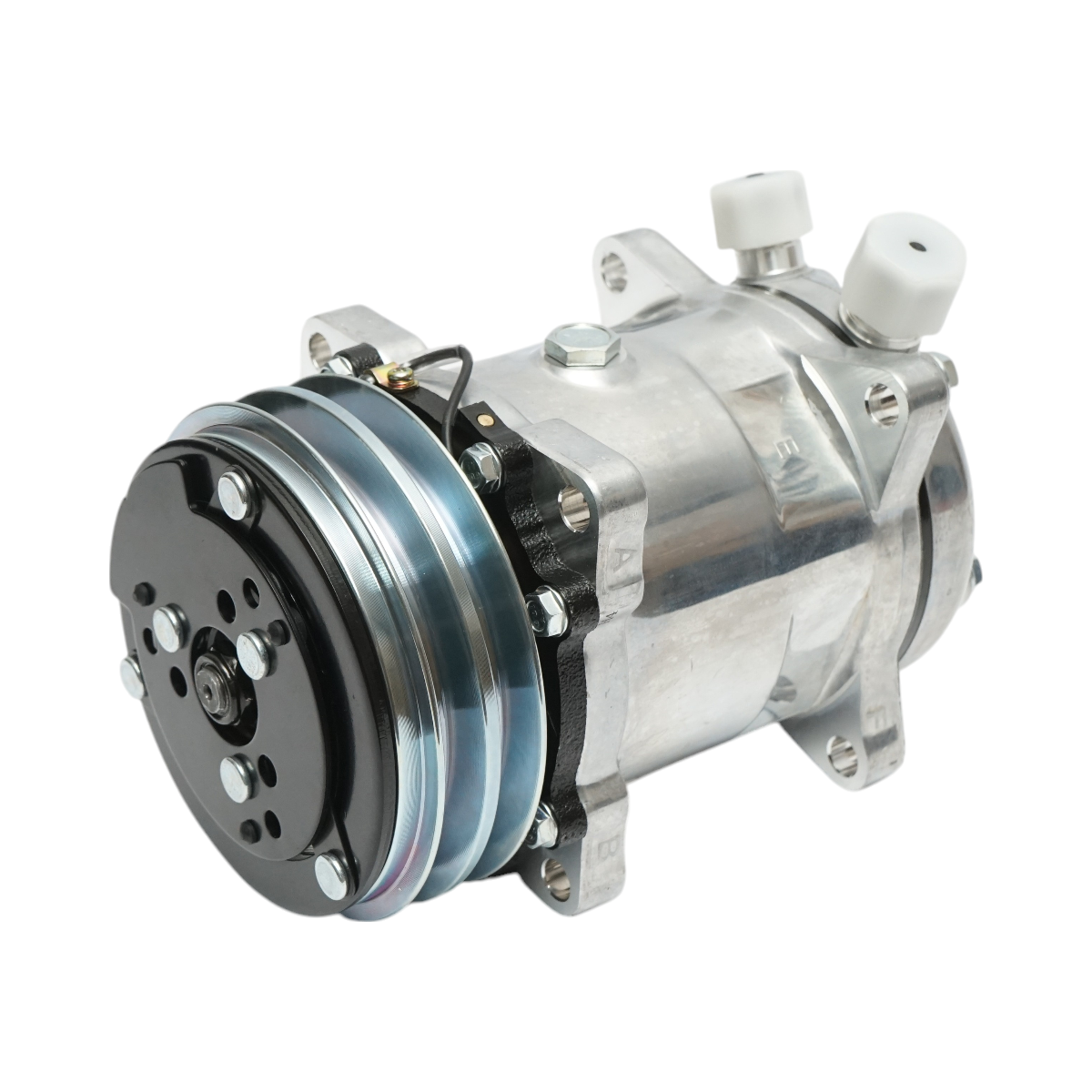 12V air conditioning compressor for Fiat, Same, Renault, Laverda OEM code 5116929, 322406400, 7700267326, 7700004557, 2508799C91