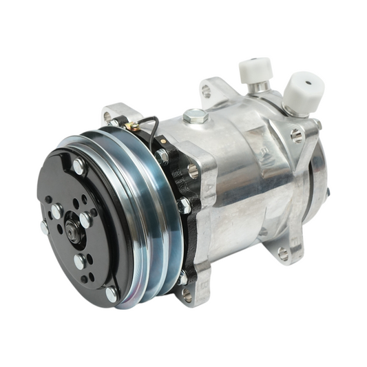 12V air conditioning compressor for Fiat, Same, Renault, Laverda OEM code 5116929, 322406400, 7700267326, 7700004557, 2508799C91