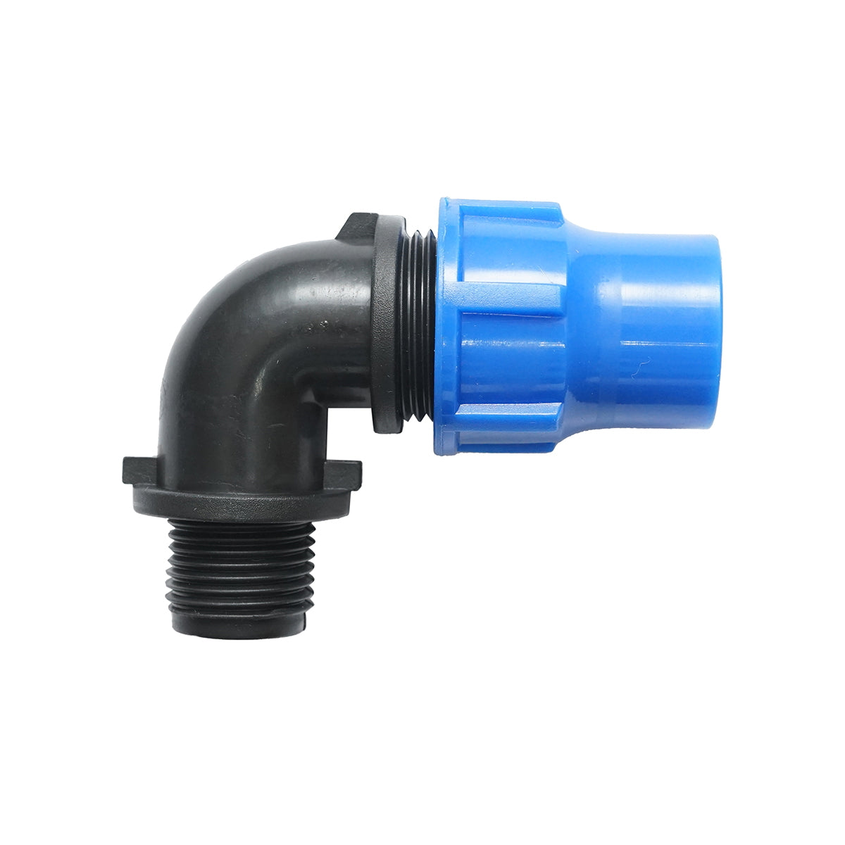 Compression fitting with external thread D20mmx1/2 toll for irrigation systems