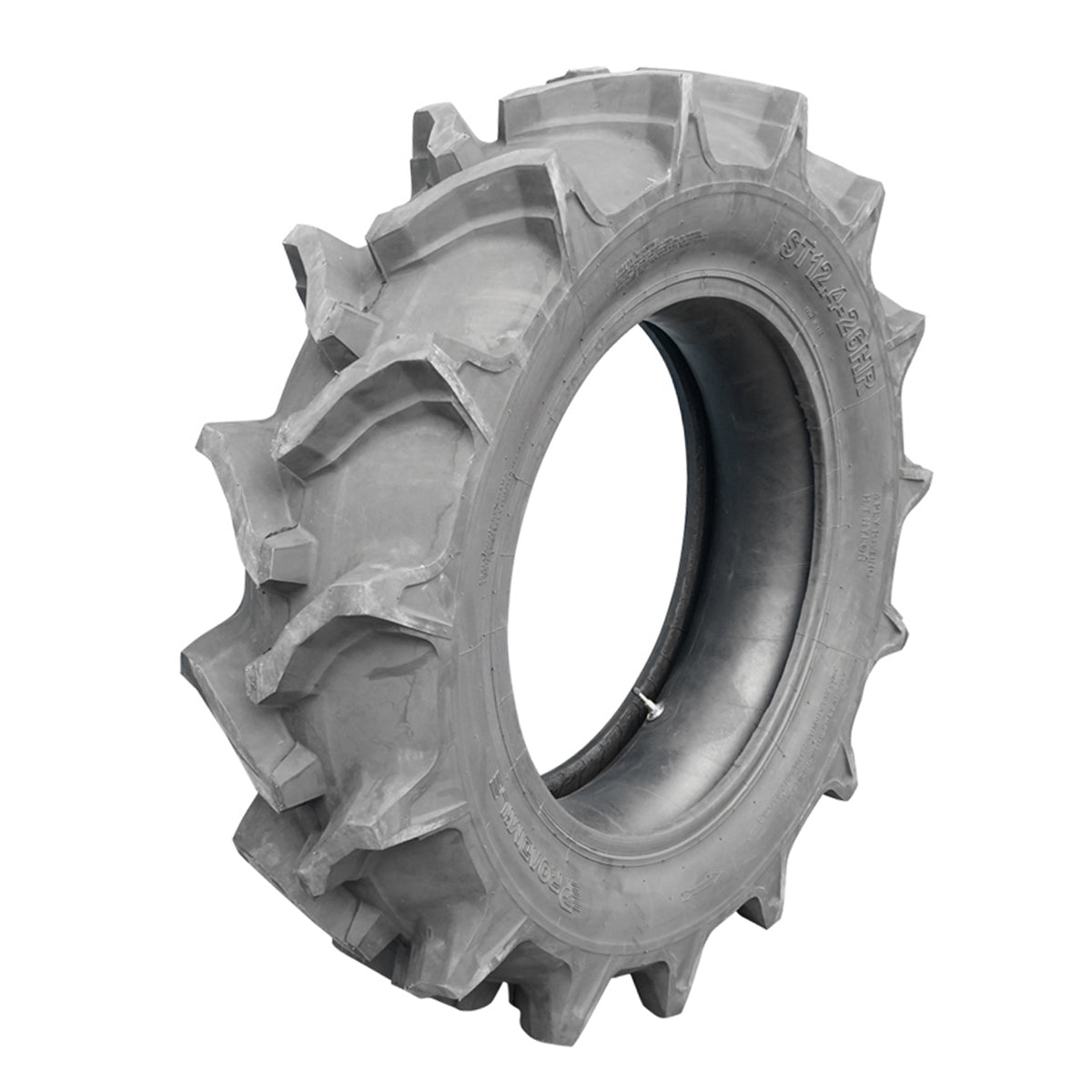 agricultural tire 12.4/26 high tread 4PR R-1 tube included